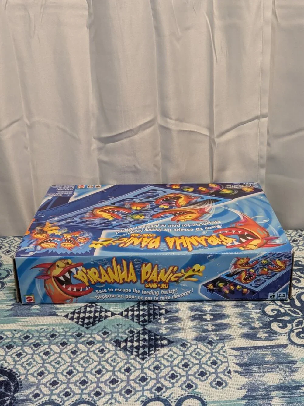 2008 Piranha Panic Game Mattel with Box & Instructions 99% Complete Works